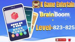 Brain Boom Level //823,824,825 All Levels Let's Play With @K Games Entertainment #brainboom