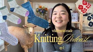 Knitting Podcast Ep. 1: Cumulus Blouse, Socks, Sascha Cardigan, Air Blouse, Sheep Shearing Festival