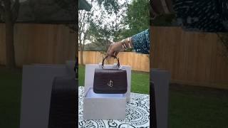 UNBOXING MY BRAND NEW JIMMY CHOO BAG!  | TOP HANDLE BORDEAUX CROC EMBOSSED LEATHER | LUXURY BAG