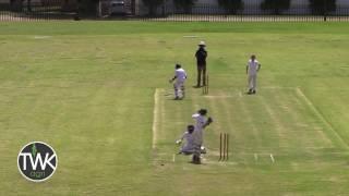 Junior Cricket Action - Brilliant fielding by 12-year old Zander Coetzee