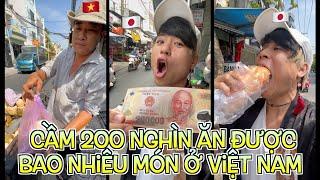 Người Nhật cầm 200 nghìn ăn được bao nhiêu món ở Việt Nam #vietanmkun