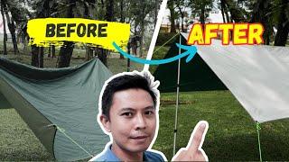 How to Setup a Tarp Alone: Master Every Detail (Updated & Improved) #ropebuckle #tarpsetup