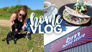 HOME VLOG!  productive errands day • B&M browse, chatty catch up, renovation updates & tidying! AD