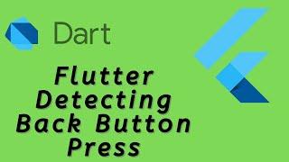 Flutter Detecting Back Button Press Flutter Tutorial