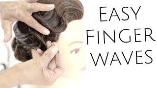 Vintage Finger Wave Tutorial - Learn how to style classic 1920's flapper style vintage waves!