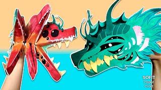 How to make a paper Six-Jawed Dragon on hand. / Sofit PaperCraft / DIY