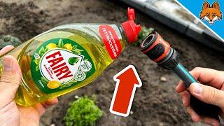 Kippe Spüli in den Gartenschlauch und STAUNE WAS PASSIERT(Genialer Trick)