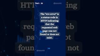 What is “ 404 error”…? #coding #facts #computer #technology #internet #404 #error