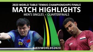 Fan Zhendong vs Omar Assar | MS QF | 2023 ITTF World Table Tennis Championships Finals