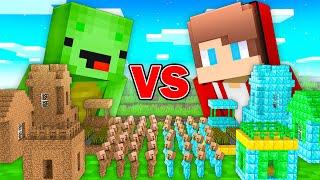 Mikey POOR vs JJ RICH Village Survival Battle in Minecraft ! - Maizen