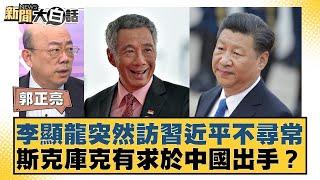 李顯龍突然訪習近平不尋常 馬斯克庫克有求於中國出手？【新聞大白話】20241125