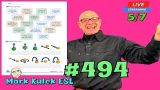 #494  Prepositions (worksheet) | LiveStream Class | Mark Kulek ESL