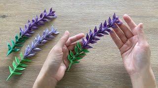 Easy Origami Flower Lavender / Paper Lavender Flower 