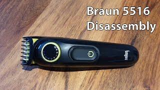 How to disassemble a Braun 5516 beard trimmer