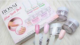 Rossi Dip Powder Starter Kit Review and Swatch | How To Do Dip powder nails