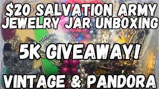 VINTAGE & PANDORA! Salvation Army Jewelry Jar Unboxing + 925 Silver SGW #jewelryunboxing #jewelryjar