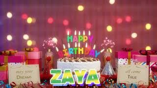 ZAYA Happy Birthday Song with Names  Happy Birthday to You