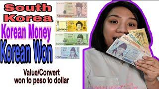 Korean Money to Philippines Peso/ Korean Money to Dollar/ Korean Money Conversion/Value