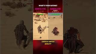 Dune Awakening vs AC Mirage - Character Animations (Crouch Switch Quality) #shorts