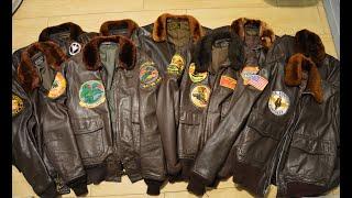 My collection of G-1 flight jackets.