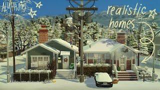 building nostalgic winter family homesthe sims 4: speed build with commentary