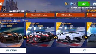 Asphalt 8, First Day Gauntlet Races with Bugatti Team