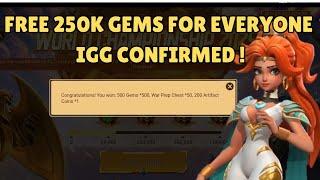 Lords Mobile - free 1.5m gems| Biggest Giveaway FrOm IGG  | A bug or real ?