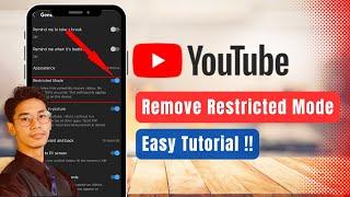 How to Remove Restricted Mode on YouTube !