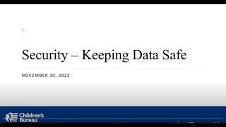 Security – Keeping Data Safe (audio description)