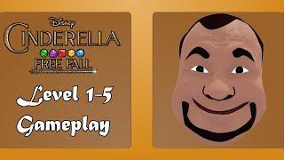 Disney's Cinderella Free Fall Level 1-5 Finished Gameplay #1-5 myGameHeaven