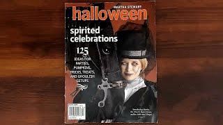 Martha Stewart Living Halloween Special 2009 | ASMR Magazine Flip Through