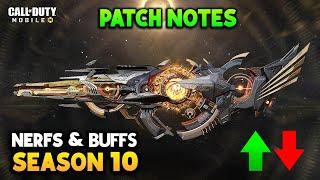 Season 10 (2024) Huge Buffs & Nerfs CODM - Weapon Balance Patch Notes COD Mobile