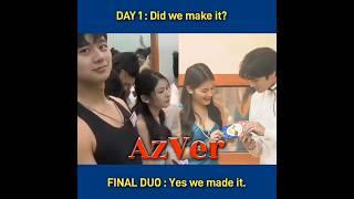AzVer : Did we make it? Az and  from day 1 to final duo. #pbb #pbbcollab  #RiverJoseph #AzMartinez