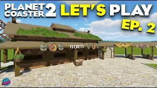 Viking Ticket Office. Let's Play Planet Coaster 2 - Episode 2. Let's Play / Easy Challenge Mode