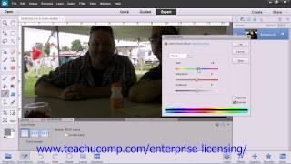 Adobe Photoshop Elements 12 Tutorial Lighting Color Contrast & Clarity Employee Group Training 14.7