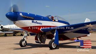 P51 Mustang Miss America, B-25 bomber Super Rabbit, in Oklahoma Museum of Flying