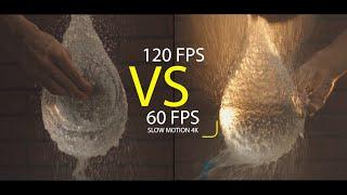 Slow Motion Comparison | 120 fps vs 60 fps | Black Magic Pocket Cinema Camera 4k