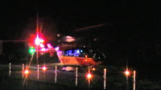 Nachtstart Rettungshubschrauber ITH Christoph Berlin (D-HDSB)