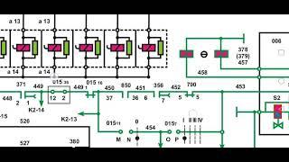 ЭЛЕКТРИЧЕСКАЯ СХЕМА ВКЛЮЧЕНИЯ ГВ НА ЭЛЕКТРОВОЗЕ ЧС4Т (видео, ржд, электровоз ЧС4Т)