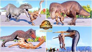 1993 Gallimimus Hunting Animations of All Dinosaurs and Flying Reptiles  Jurassic World Evolution 2