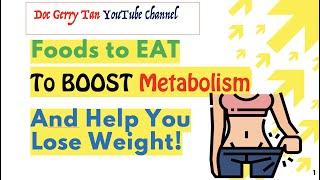 Foods to Eat to BOOST your Metabolism and Help You LOSE WEIGHT