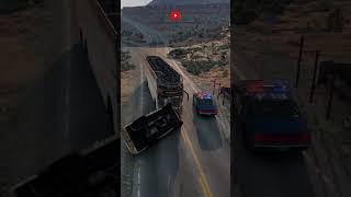 Realistic Highway Car Crashes #3 #shorts #viral #crash #overtaking