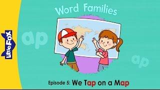 Word Family _ap | Word Families 5 | We Tap on a Map | Phonics | Little Fox | Animated Stories