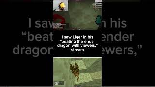 I met LIGER during his LIVESTREAM #liger #minecraft #minecraftshorts #live #fyp #viralvideo