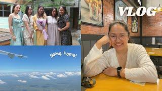 chaotic vlog ️ meeting up with friends, korean bbqs, flight to my hometown