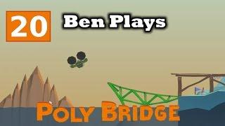 Poly Bridge 20 - Dump Slope and Gentle Jump