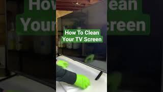 How To Clean Your TV Screen #shorts #cleaning