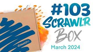 a NEW kind of Art Supply!!️Scrawlrbox March 2024 UNBOXING!! 