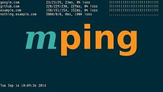 mping (Multiple Ping), multiple hosts, with curses