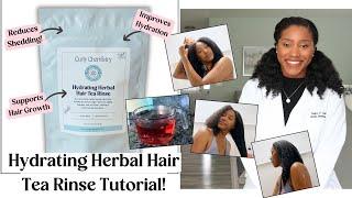 Hydrating Herbal Hair Tea Rinse Tutorial | Reduce Shedding & Maximize Moisture!